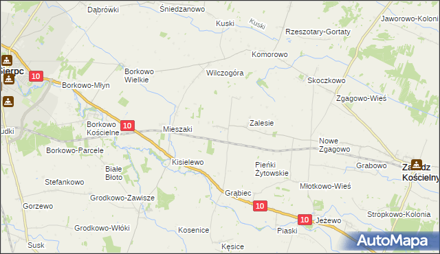 mapa Wola Grąbiecka, Wola Grąbiecka na mapie Targeo