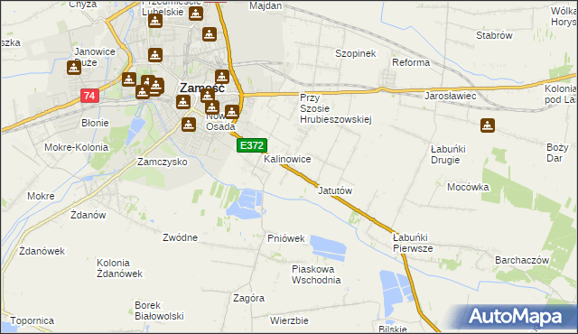 mapa Wólka Panieńska, Wólka Panieńska na mapie Targeo