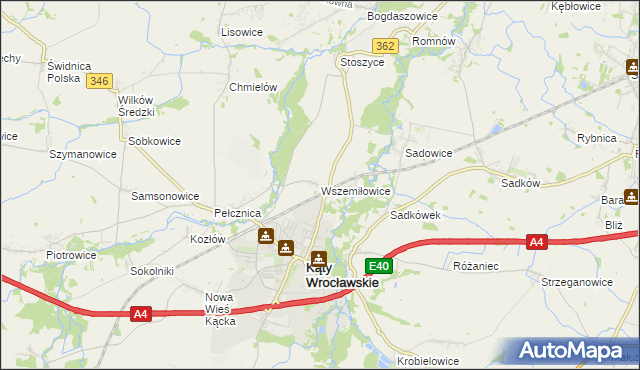 mapa Wszemiłowice, Wszemiłowice na mapie Targeo