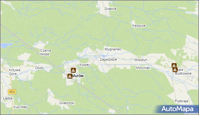 mapa Zagwiździe, Zagwiździe na mapie Targeo