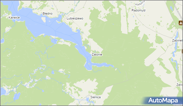 mapa Zatonie, Zatonie na mapie Targeo