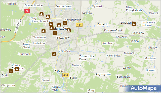 mapa Zdzieszulice Górne, Zdzieszulice Górne na mapie Targeo