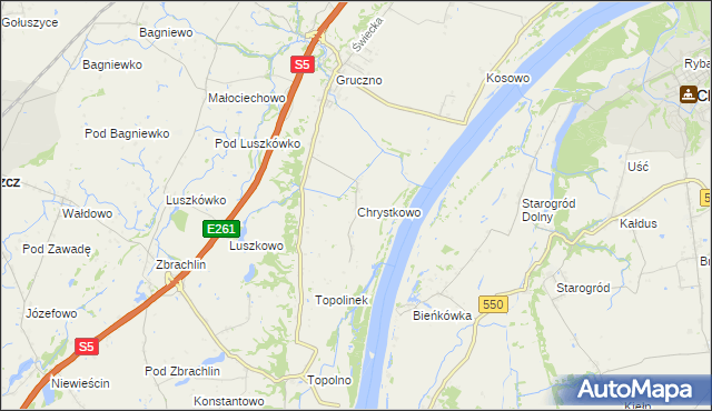 mapa Chrystkowo, Chrystkowo na mapie Targeo