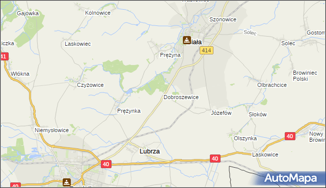 mapa Dobroszewice, Dobroszewice na mapie Targeo