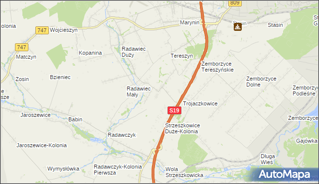 mapa Radawczyk Drugi, Radawczyk Drugi na mapie Targeo