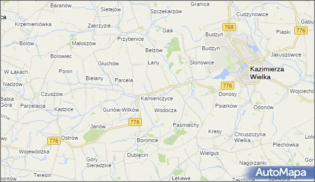 mapa Skorczów, Skorczów na mapie Targeo