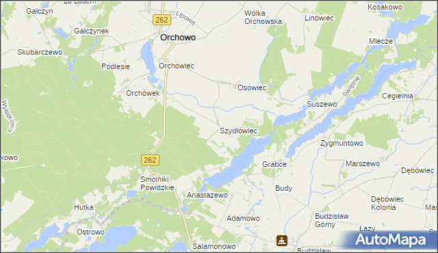 mapa Szydłówiec, Szydłówiec na mapie Targeo