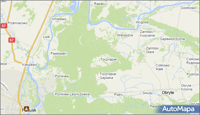 mapa Tocznabiel, Tocznabiel na mapie Targeo