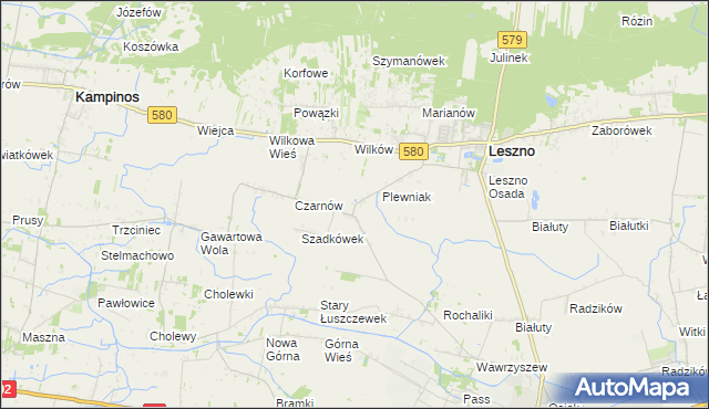 mapa Towarzystwo Czarnów, Towarzystwo Czarnów na mapie Targeo