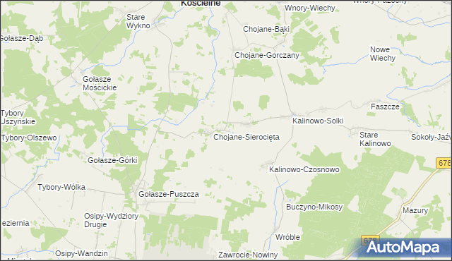 mapa Chojane-Stankowięta, Chojane-Stankowięta na mapie Targeo
