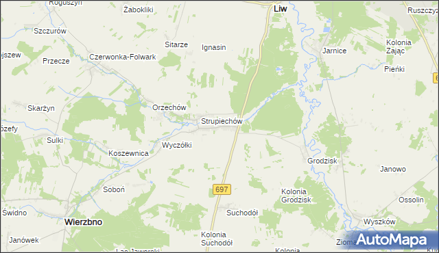 mapa Karczewiec, Karczewiec na mapie Targeo