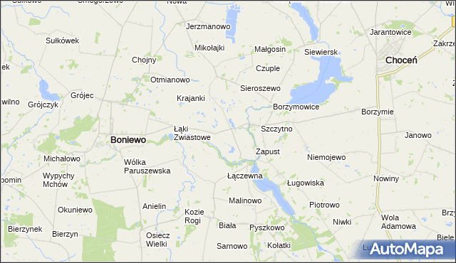 mapa Łąki Markowe, Łąki Markowe na mapie Targeo