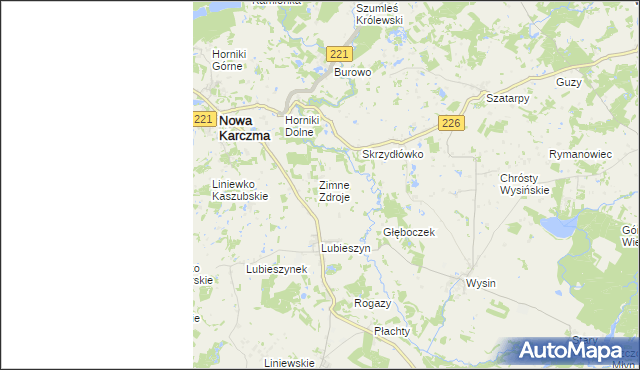 mapa Olszowy Kierz, Olszowy Kierz na mapie Targeo