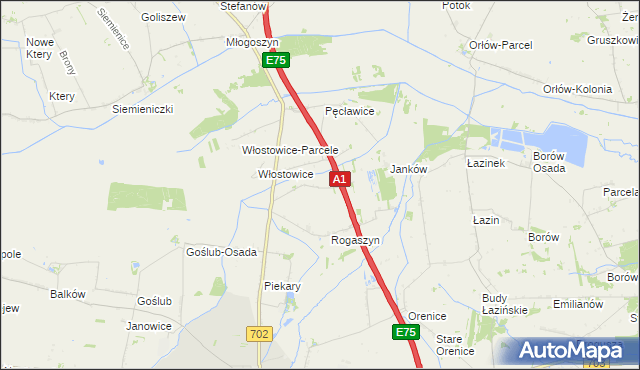 mapa Orądki, Orądki na mapie Targeo