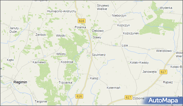 mapa Szulmierz, Szulmierz na mapie Targeo