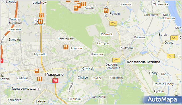 mapa Kierszek, Kierszek na mapie Targeo