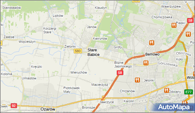 mapa Latchorzew, Latchorzew na mapie Targeo