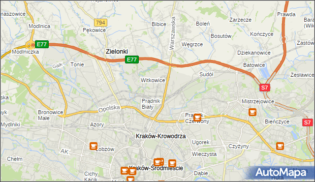 mapa Górka Narodowa, Górka Narodowa na mapie Targeo