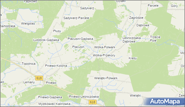 mapa Wólka-Przekory, Wólka-Przekory na mapie Targeo