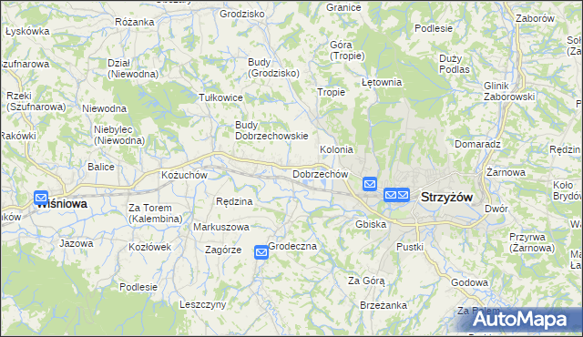 mapa Dobrzechów, Dobrzechów na mapie Targeo