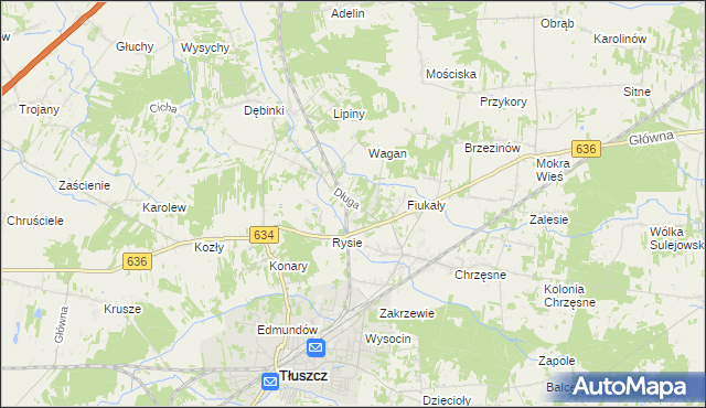 mapa Jarzębia Łąka, Jarzębia Łąka na mapie Targeo