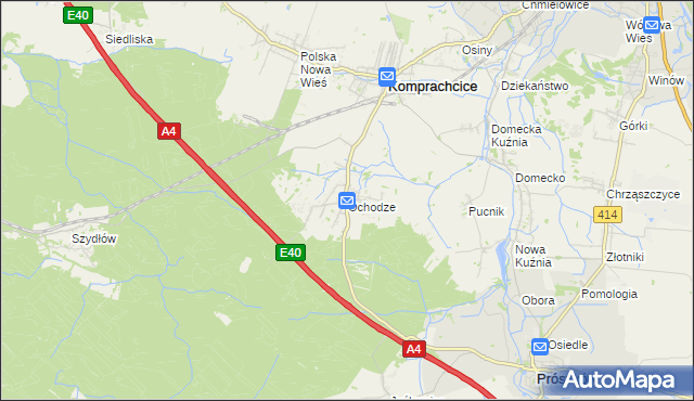 mapa Ochodze, Ochodze na mapie Targeo