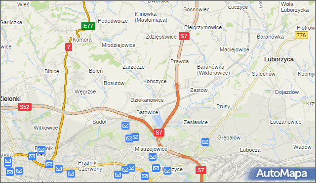 mapa Raciborowice gmina Michałowice, Raciborowice gmina Michałowice na mapie Targeo