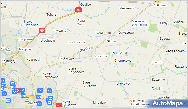 mapa Rogozino, Rogozino na mapie Targeo