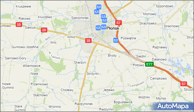 mapa Bońki, Bońki na mapie Targeo