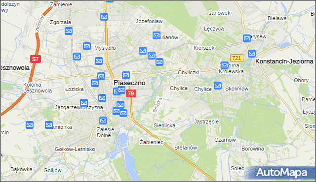 mapa Chylice-Pólko, Chylice-Pólko na mapie Targeo