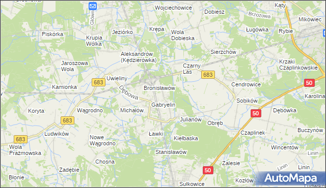 mapa Czachówek, Czachówek na mapie Targeo