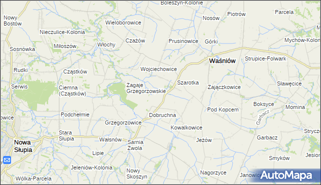 mapa Czajęcice, Czajęcice na mapie Targeo