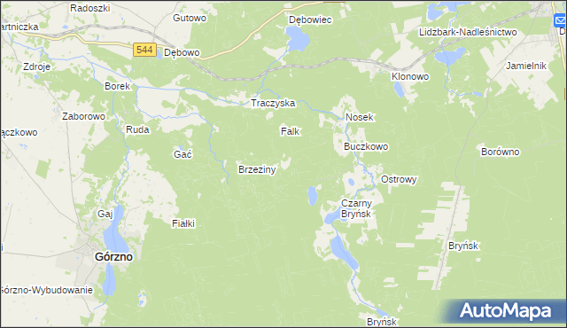 mapa Diabelec, Diabelec na mapie Targeo