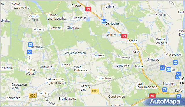 mapa Dobiesz, Dobiesz na mapie Targeo