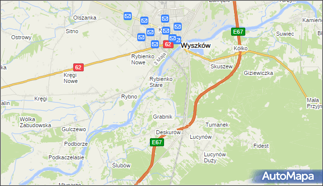 mapa Drogoszewo gmina Wyszków, Drogoszewo gmina Wyszków na mapie Targeo
