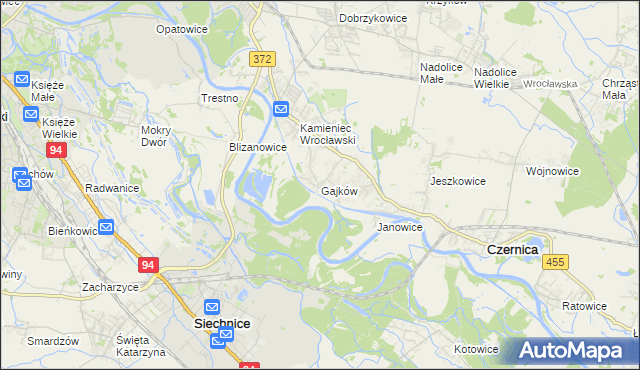 mapa Gajków, Gajków na mapie Targeo