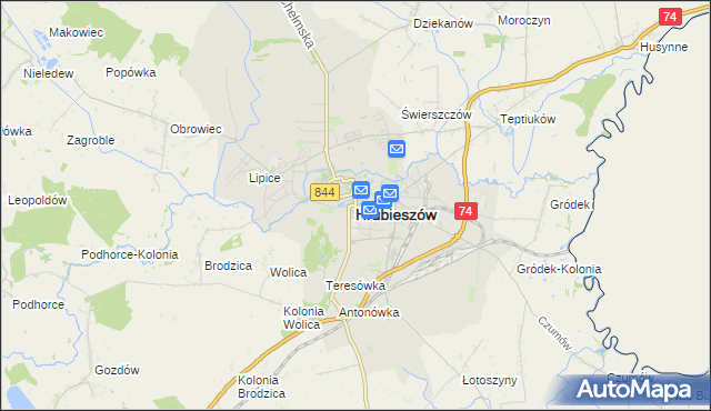 mapa Hrubieszów, Hrubieszów na mapie Targeo