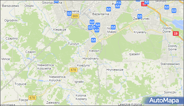 mapa Ignatki-Osiedle, Ignatki-Osiedle na mapie Targeo