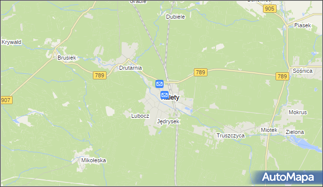 mapa Kalety powiat tarnogórski, Kalety powiat tarnogórski na mapie Targeo