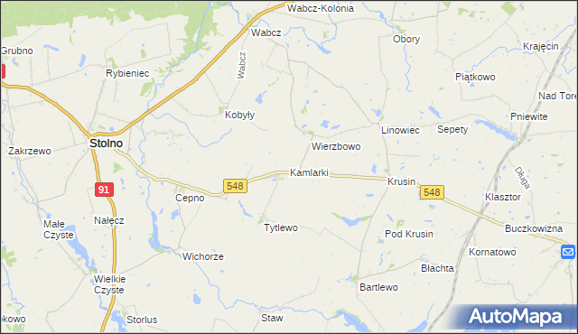 mapa Kamlarki, Kamlarki na mapie Targeo