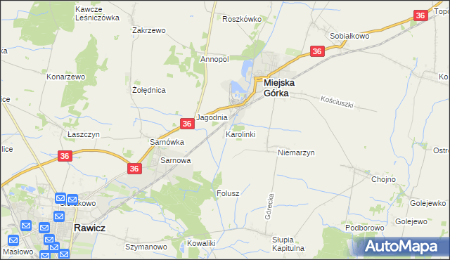 mapa Karolinki, Karolinki na mapie Targeo