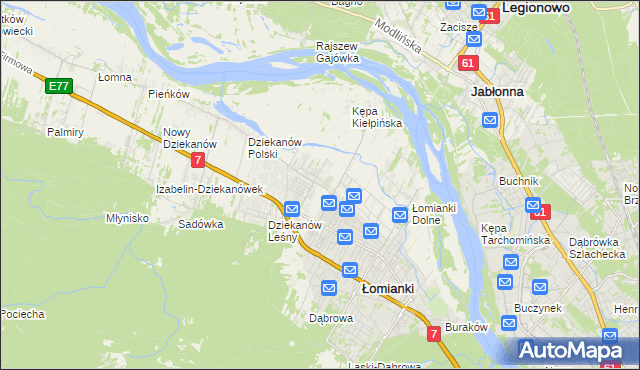 mapa Kiełpin Poduchowny, Kiełpin Poduchowny na mapie Targeo