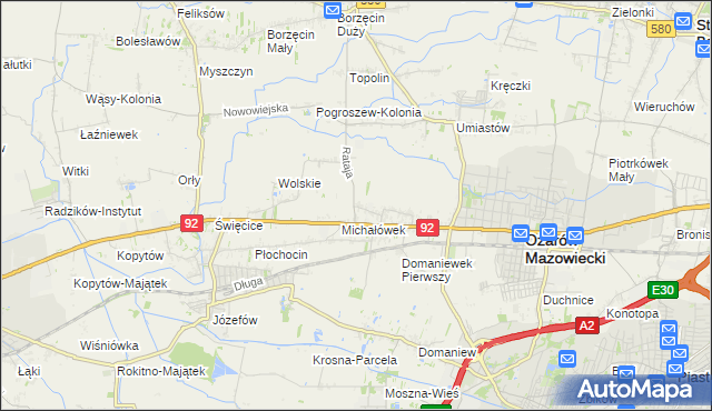 mapa Koprki, Koprki na mapie Targeo