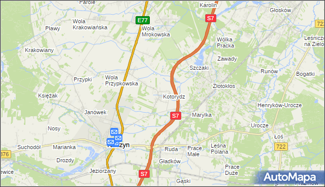 mapa Kotorydz, Kotorydz na mapie Targeo