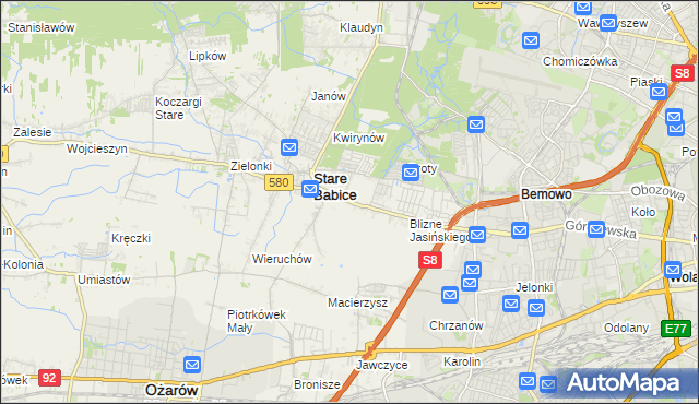 mapa Latchorzew, Latchorzew na mapie Targeo