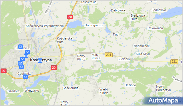 mapa Mały Klincz, Mały Klincz na mapie Targeo