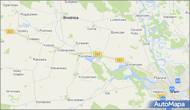 mapa Manieczki, Manieczki na mapie Targeo