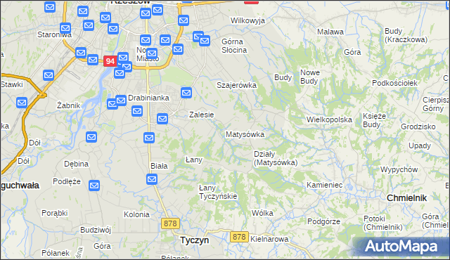 mapa Matysówka, Matysówka na mapie Targeo