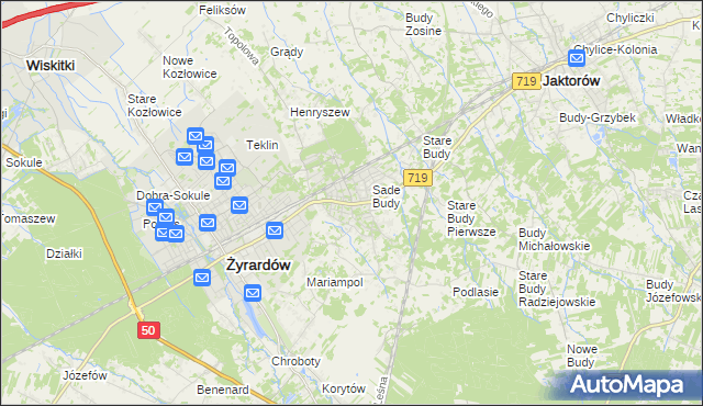 mapa Międzyborów, Międzyborów na mapie Targeo