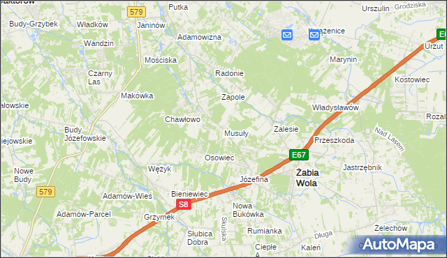 mapa Musuły, Musuły na mapie Targeo